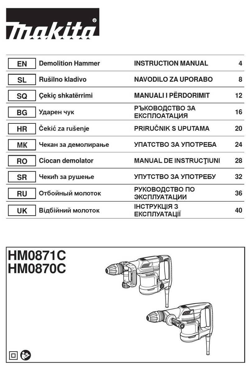 Makita HM0871C instruction manual