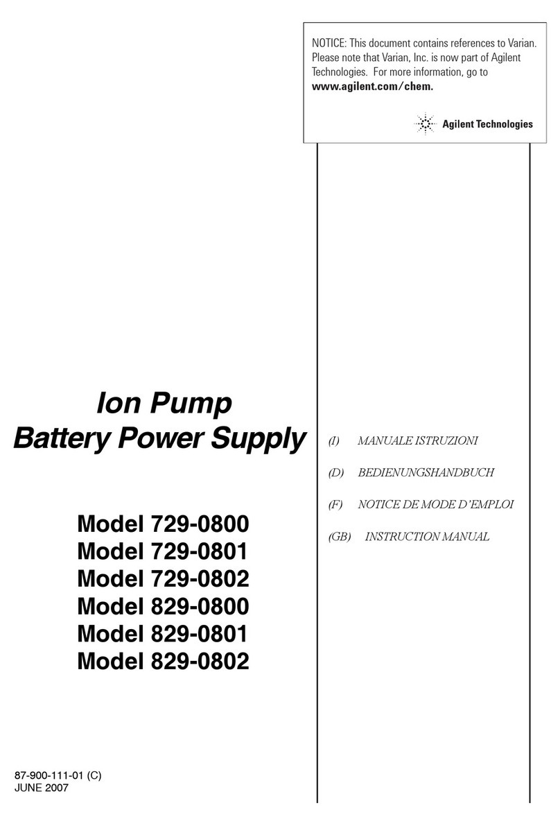 Agilent Technologies 729-0800 User manual