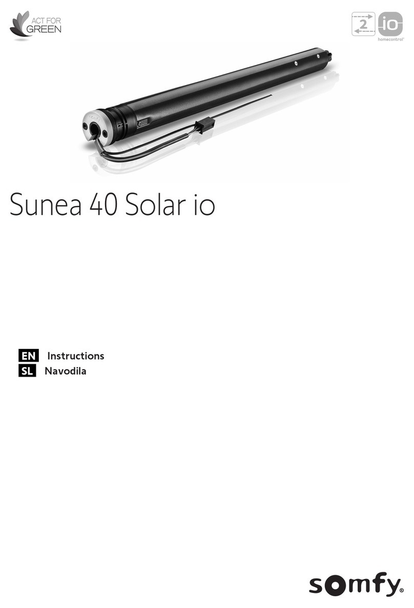 SOMFY Sunea 40 Solar io instructions