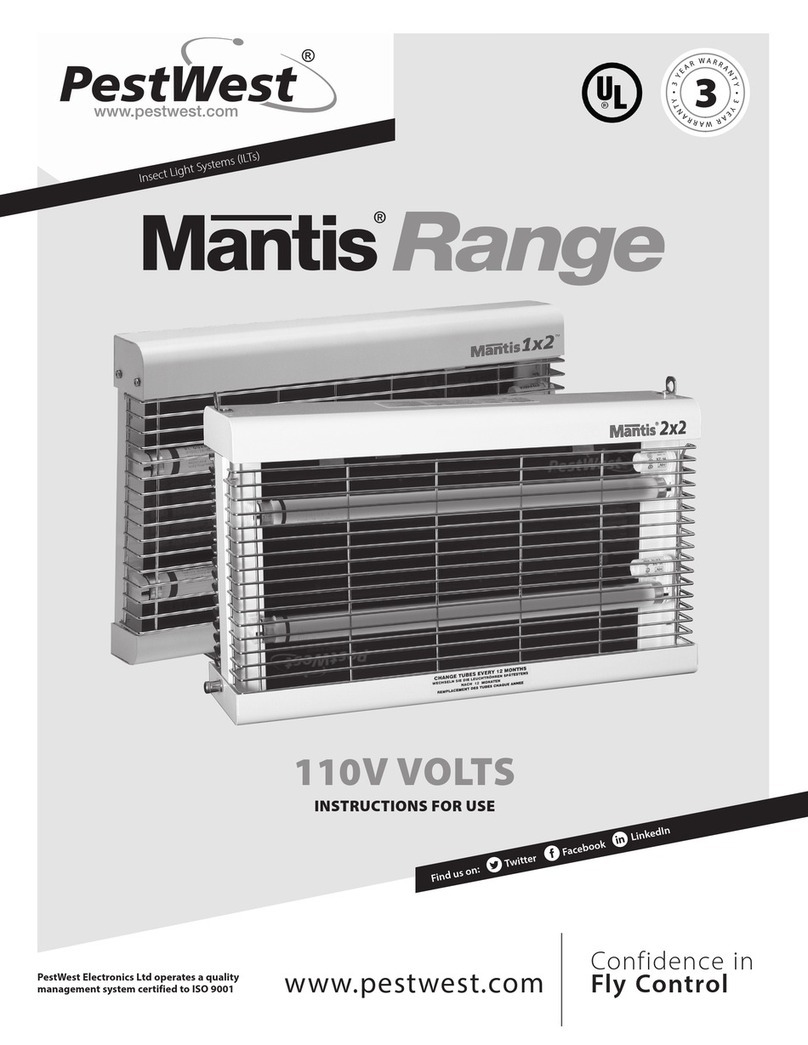 PestWest Mantis Range 1X2 Instructions for use