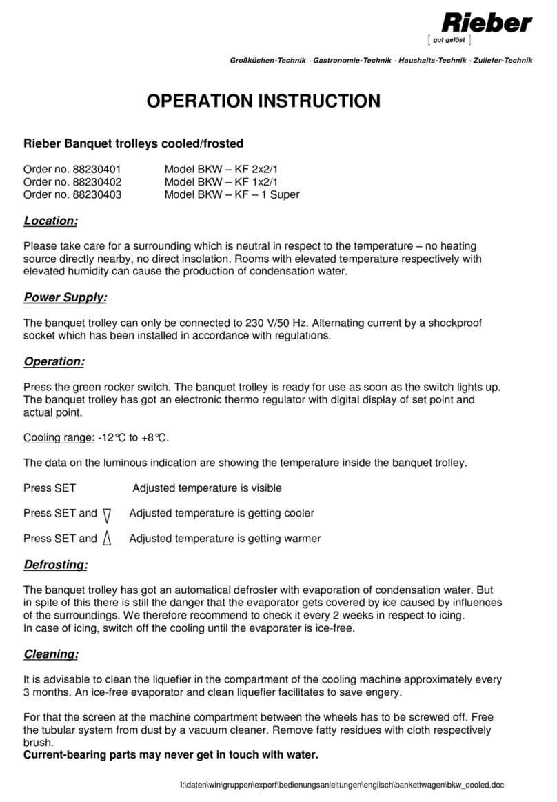Rieber BKW-KF 2x2/1 operation instruction