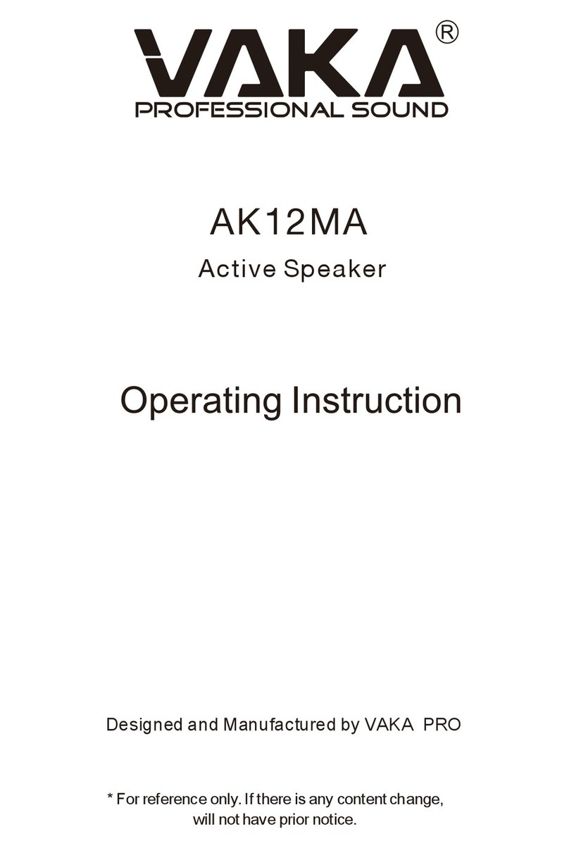VAKA AK12MA operating instructions