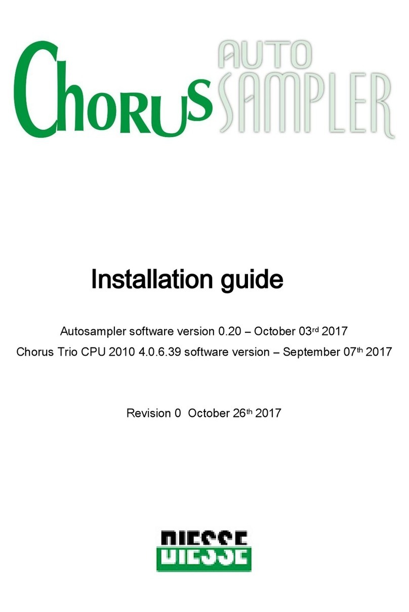 Diesse CHORUS AUTOSAMPLER installation guide