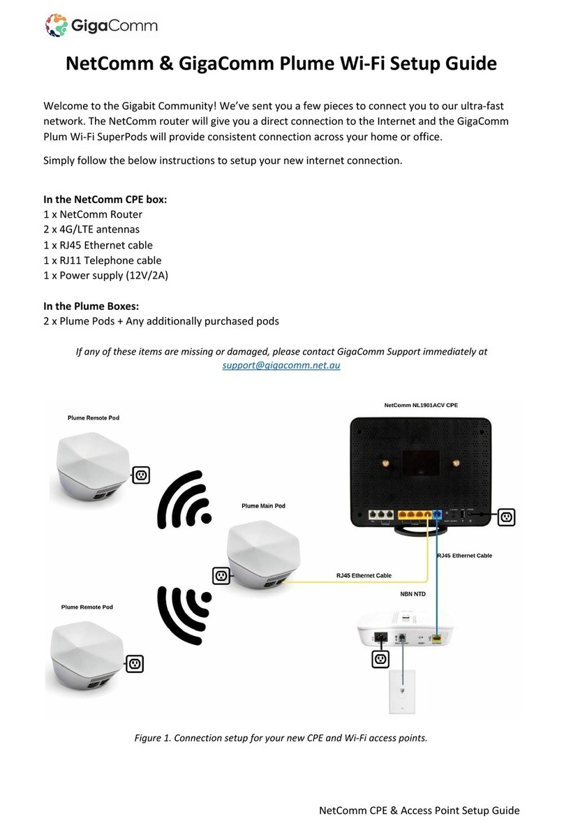 GigaComm NetComm User manual
