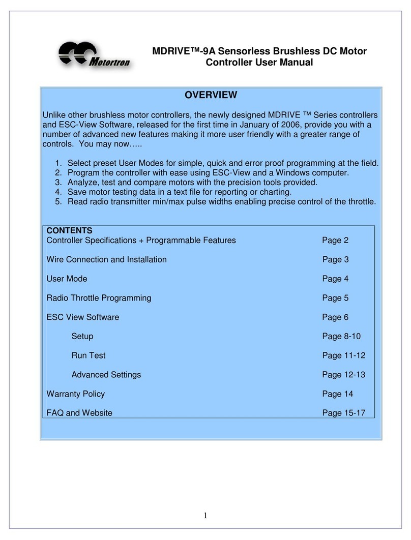 Motortron MDRIVE-9A User manual