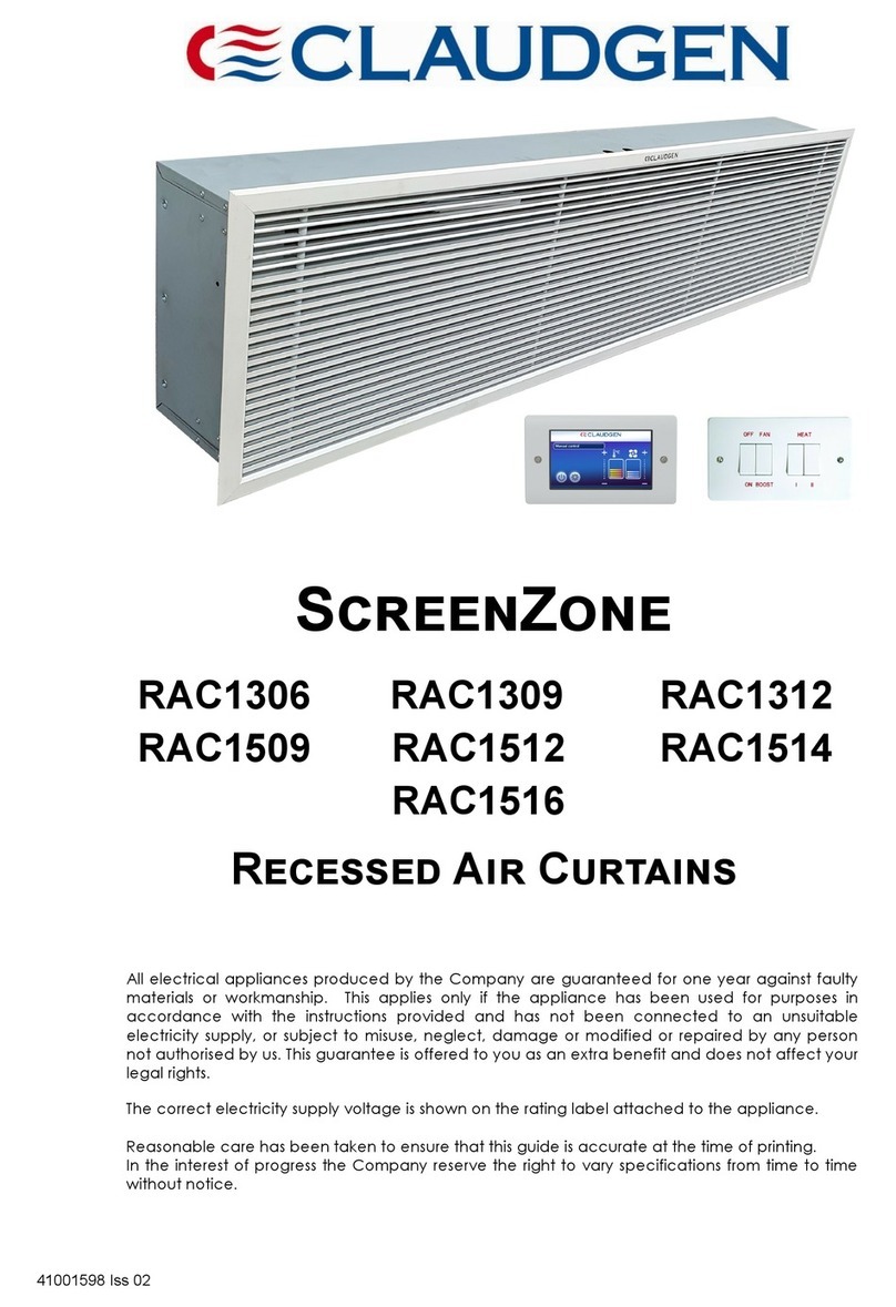 Claudgen SCREENZONE RAC1306 User manual