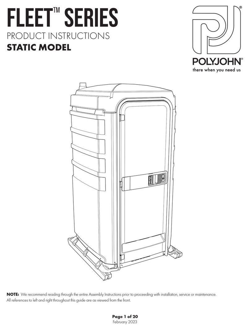 PolyJohn FLEET Series Instruction sheet