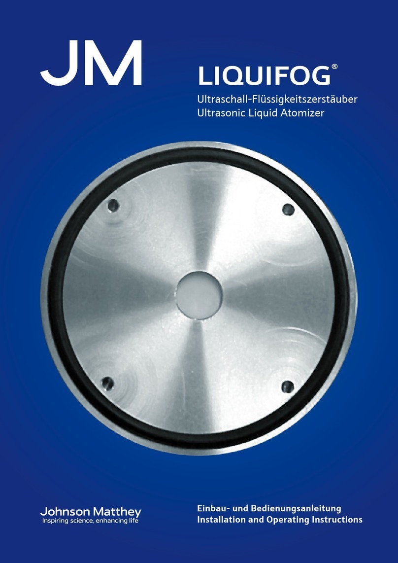 JM LIQUIFOG Installation and operating instructions