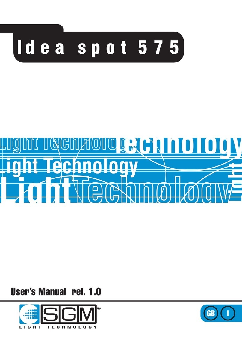 SGM Idea spot 575 User manual SGM Idea spot 575 User manual