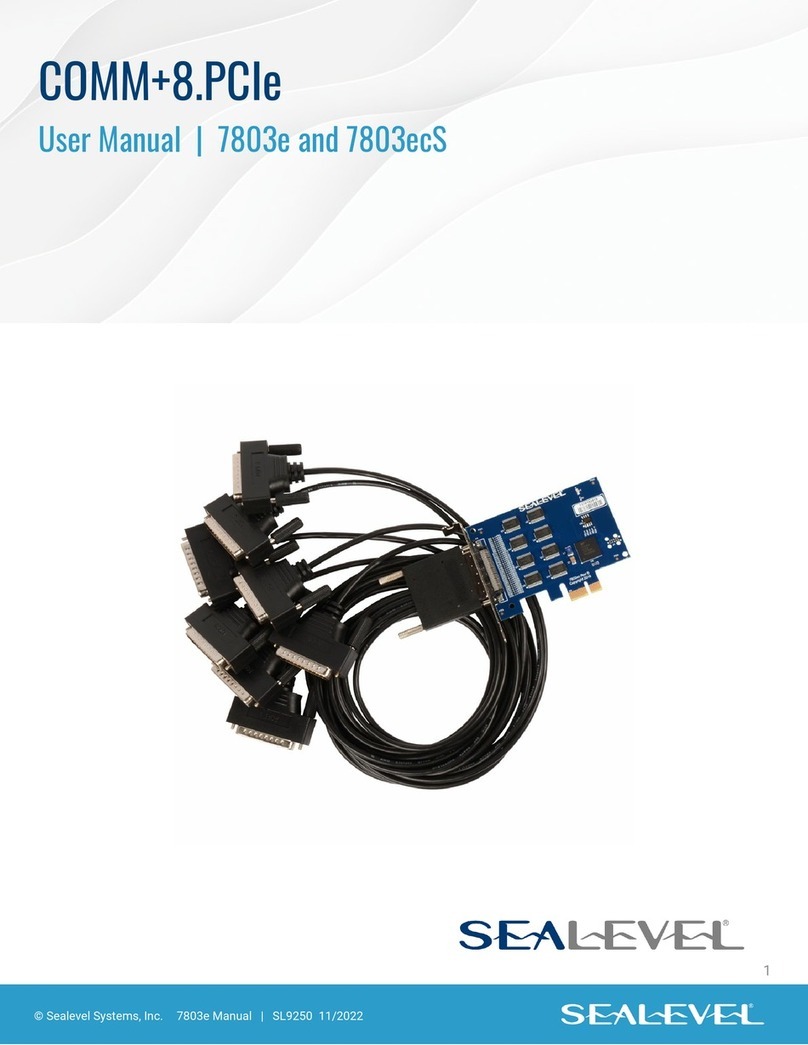 SeaLevel ULTRA COMM+8.PCIe User manual