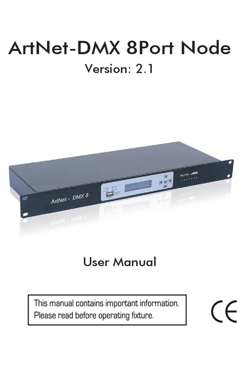 Proton ArtNet-DMX 8Port Node user manual