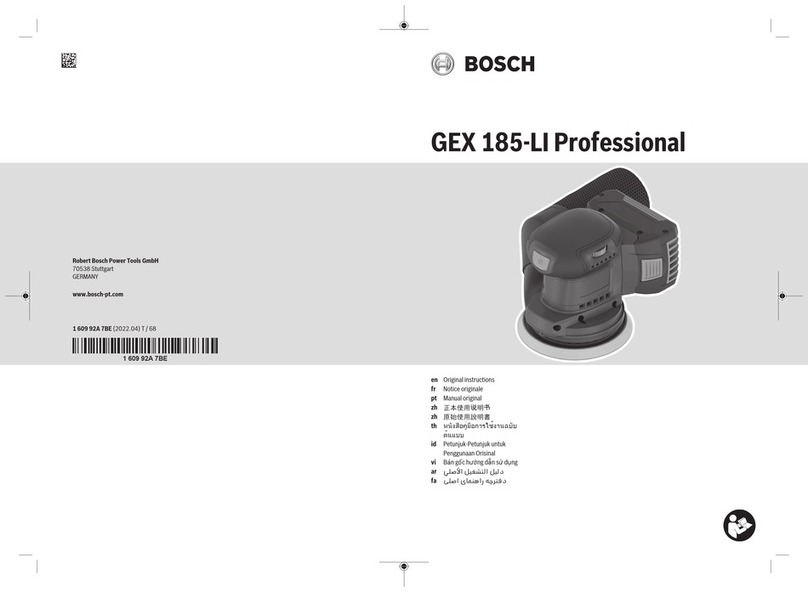Bosch GEX 185-LI Professional User manual