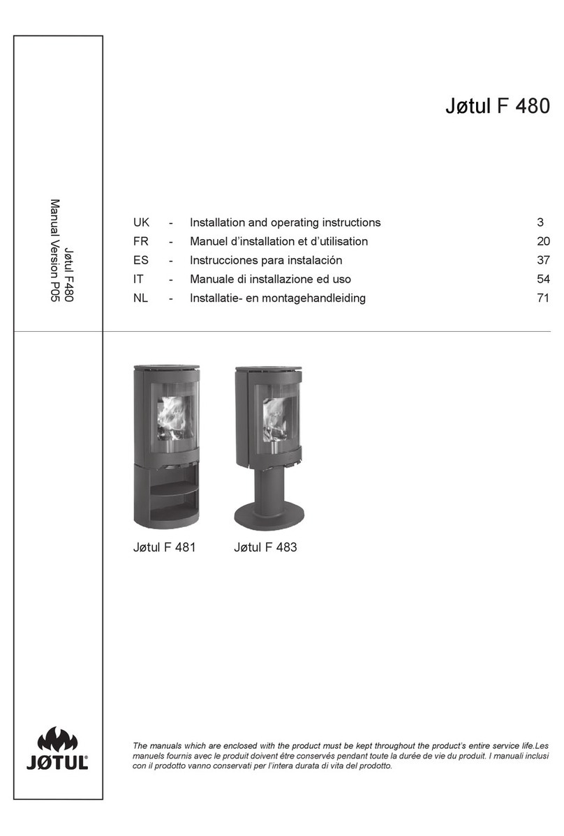Jøtul F480 User manual