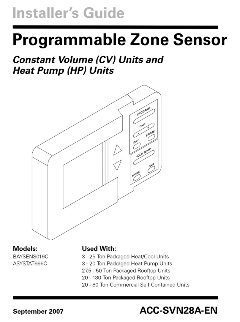 Trane BAYSENS019C Assembly instructions
