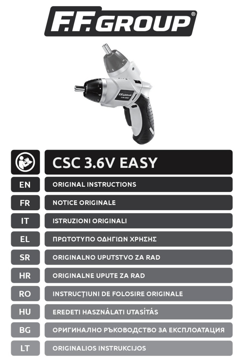 F.F. Group CSC 3.6V EASY User manual