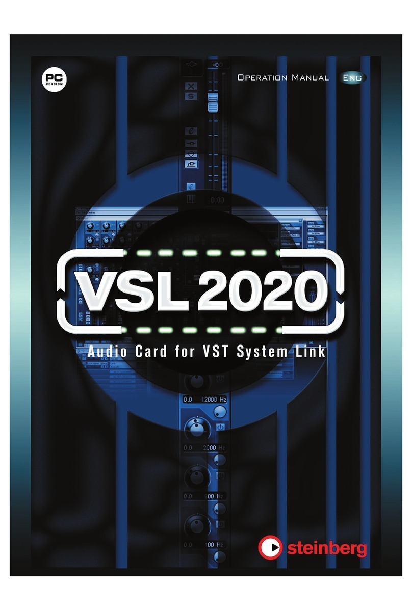 Steinberg VSL 2020 Operation manual