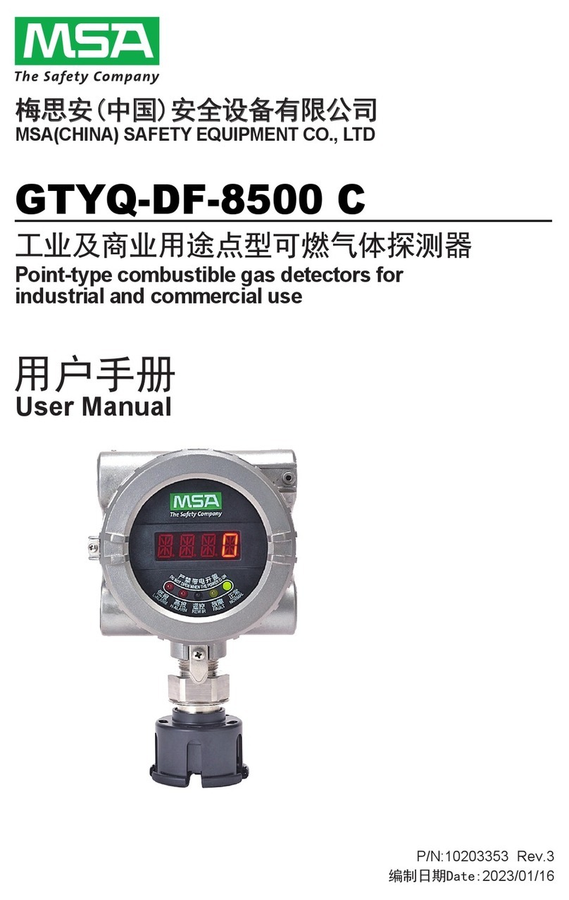 MSA GTYQ-DF-8500 C user manual