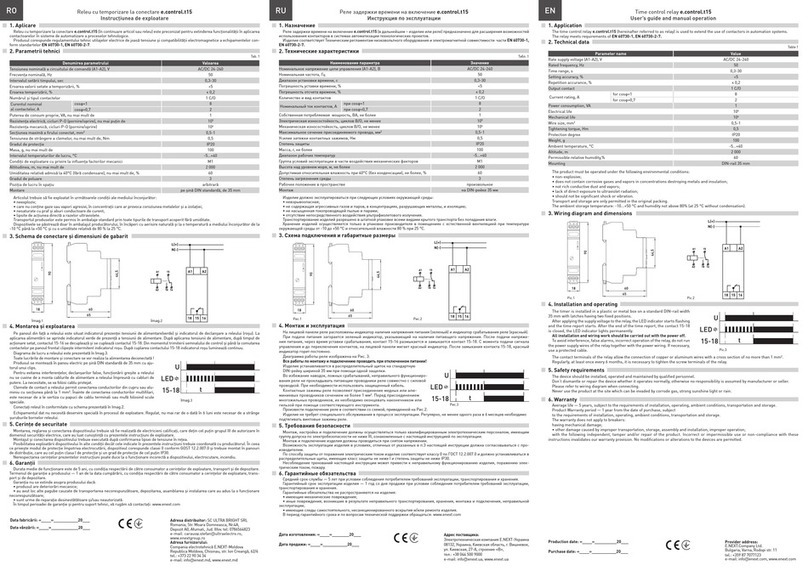 E.NEXT e.control.t15 quick start guide