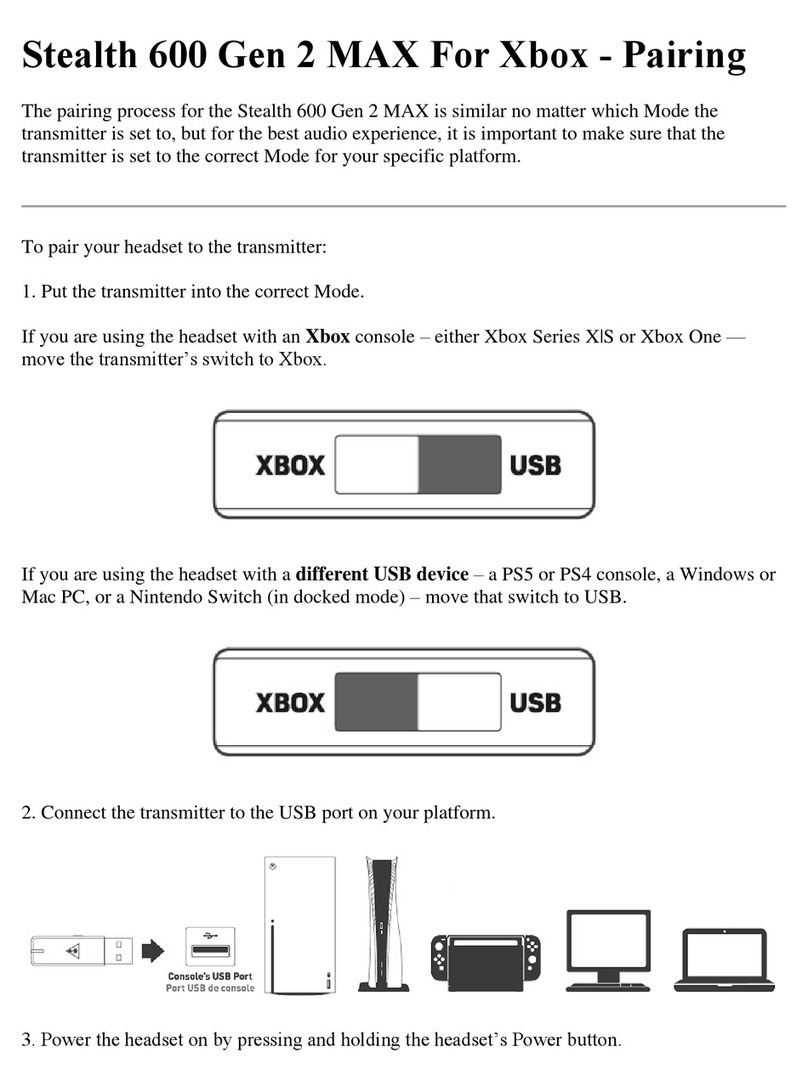 Turtle Beach Stealth 600 Gen 2 User manual