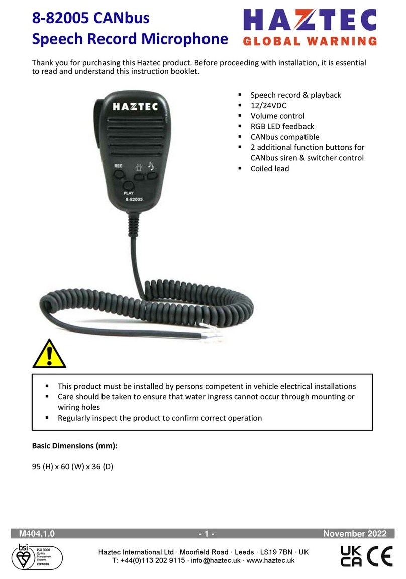 Haztec 8-82005 User manual
