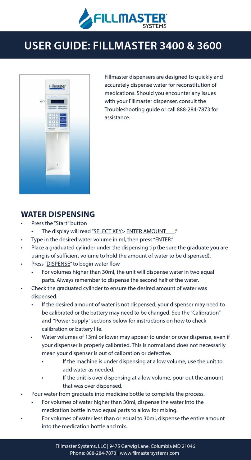 Fillmaster Systems 3400 user guide