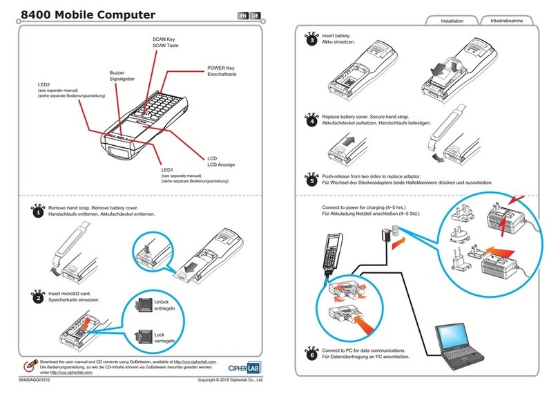 CipherLab 8400 Series Installation