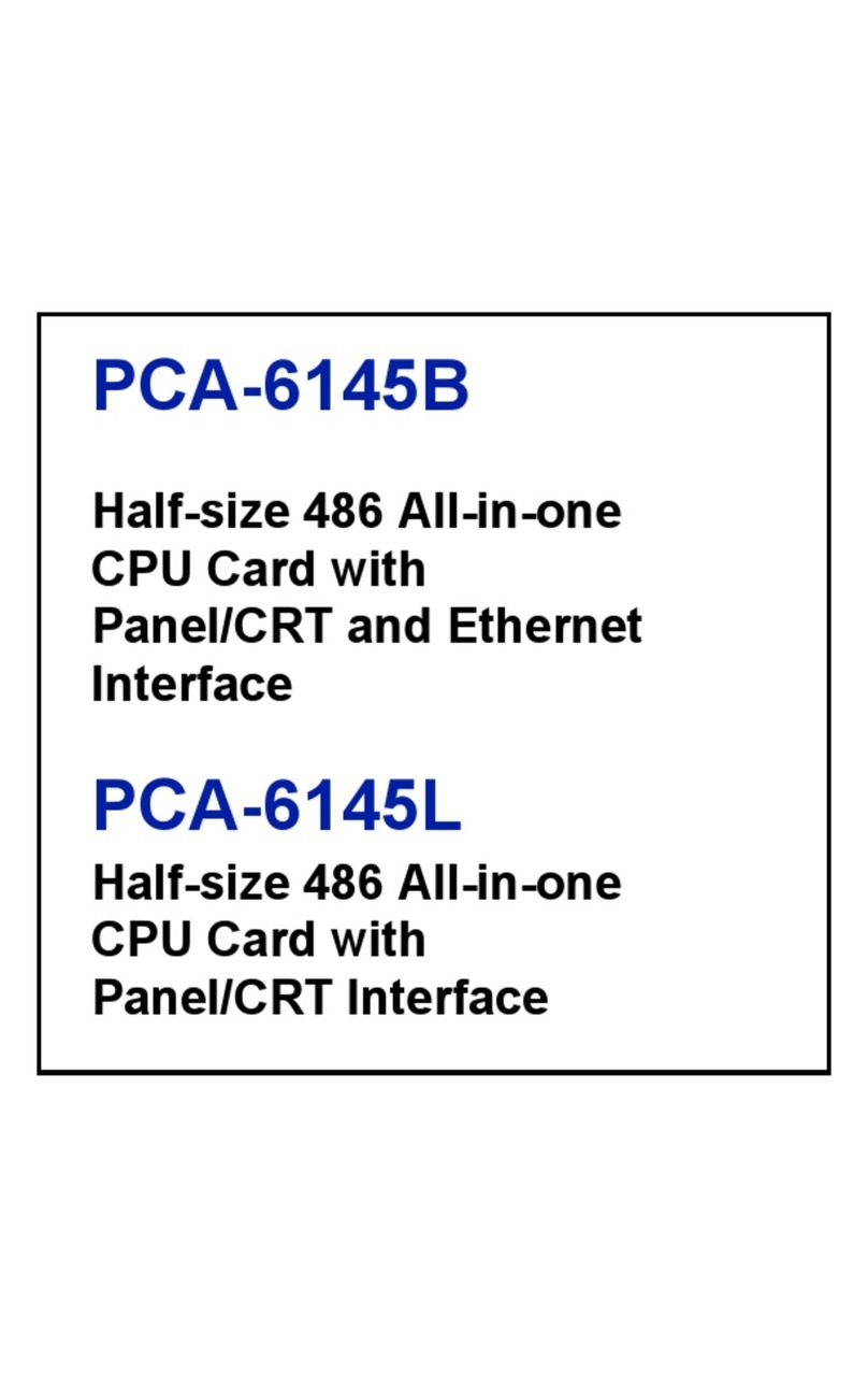 Advantech PCA-6145B User manual Advantech PCA-6145B User manual