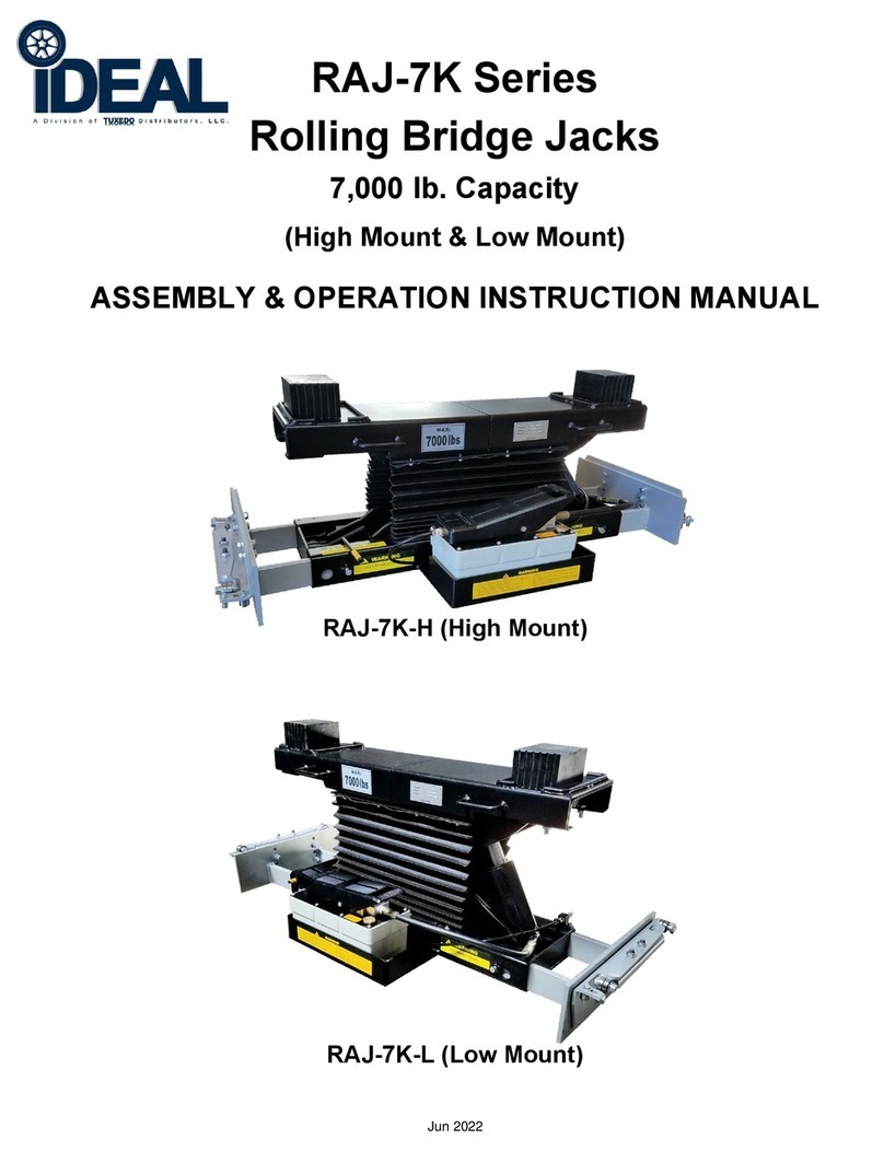 IDEAL RAJ-7K Series ASSEMBLY & OPERATION INSTRUCTION MANUAL