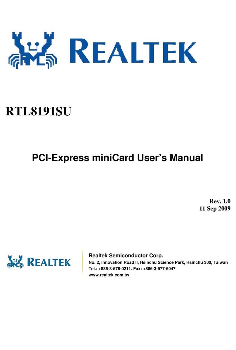 Realtek RTL8191SU User manual