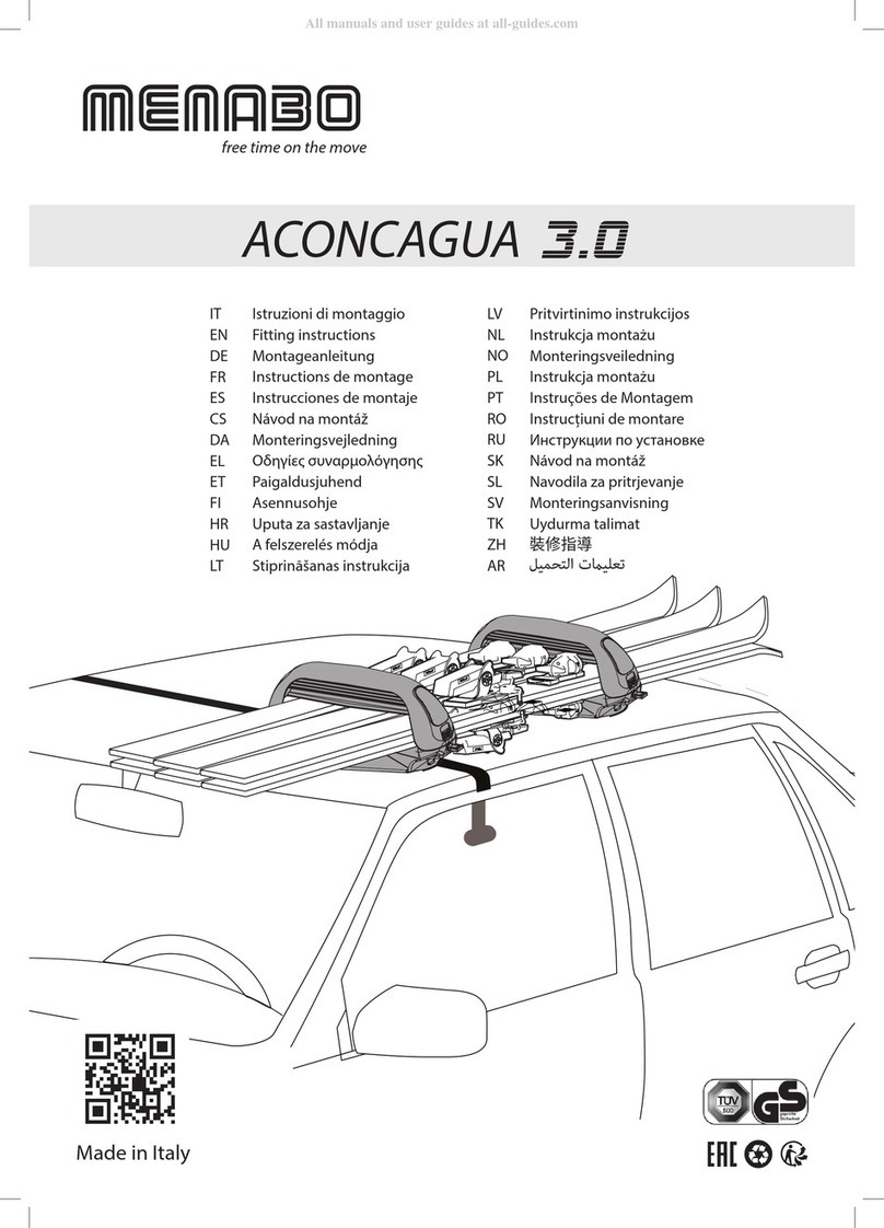 Menabo ACONCAGUA 3.0 Fitting instructions