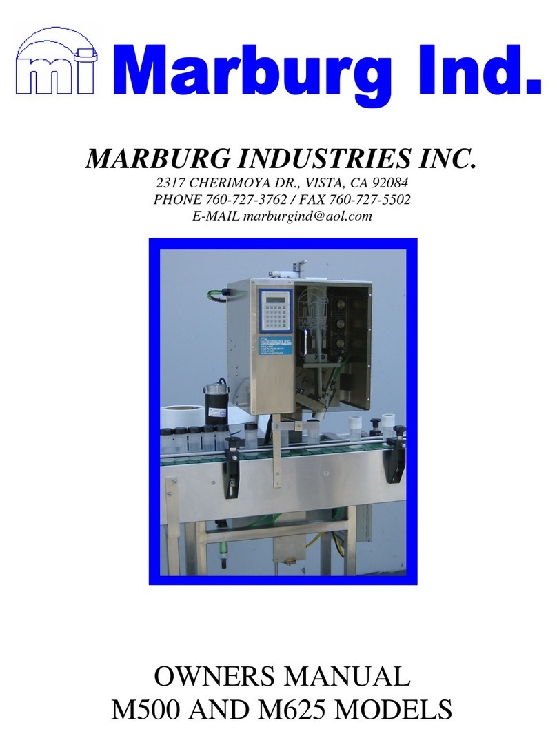 MARBURG INDUSTRIES M500 owner's manual
