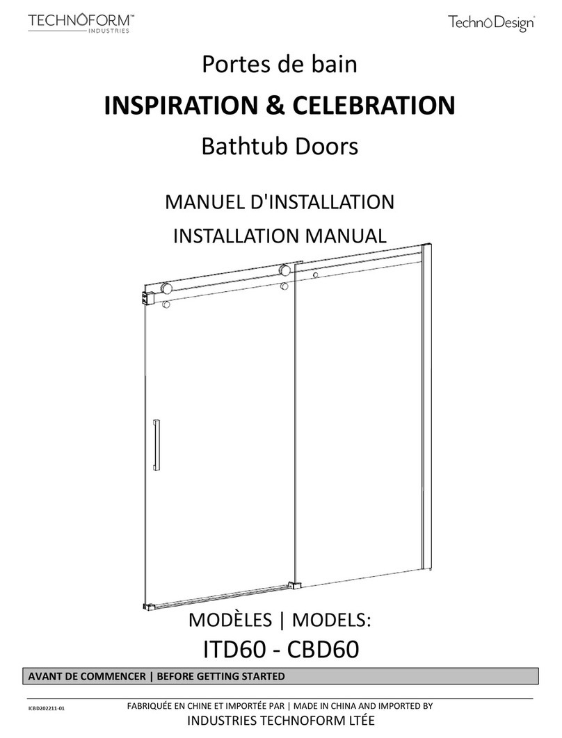 Technoform Techno Design Inspiration ITD60 installation manual