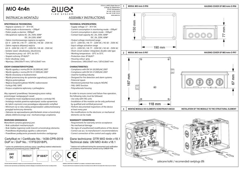 Awex MIO 4n4n Assembly instructions