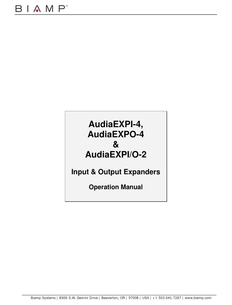 Biamp AudiaEXPI-4 Operation manual