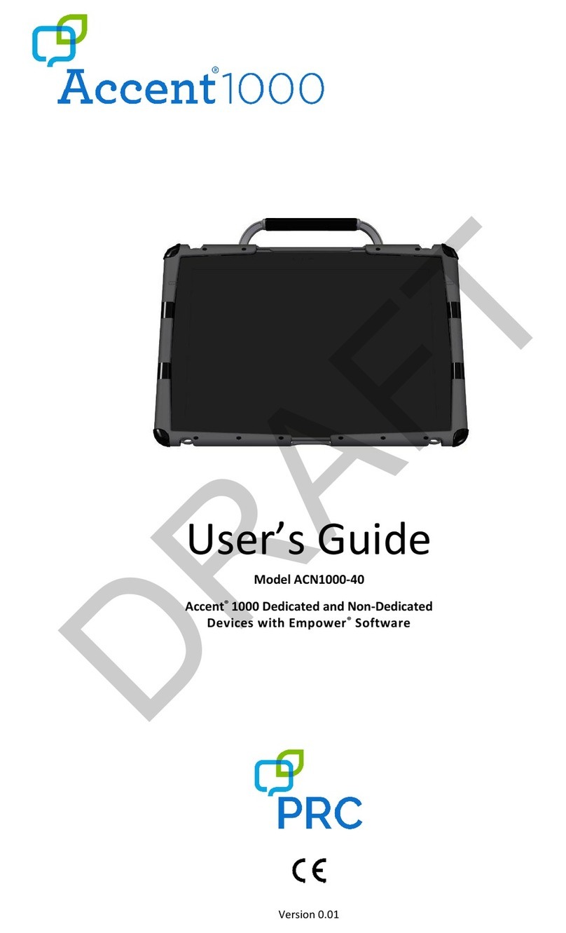 Prentke Romich Company Accent 1000 user guide