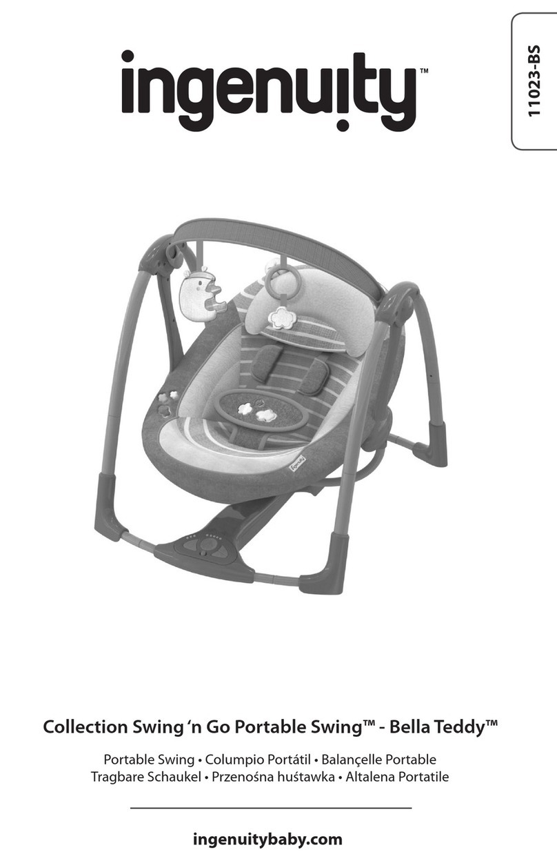 ingenuity Swing 'n Go Portable Swing Bella Teddy manual