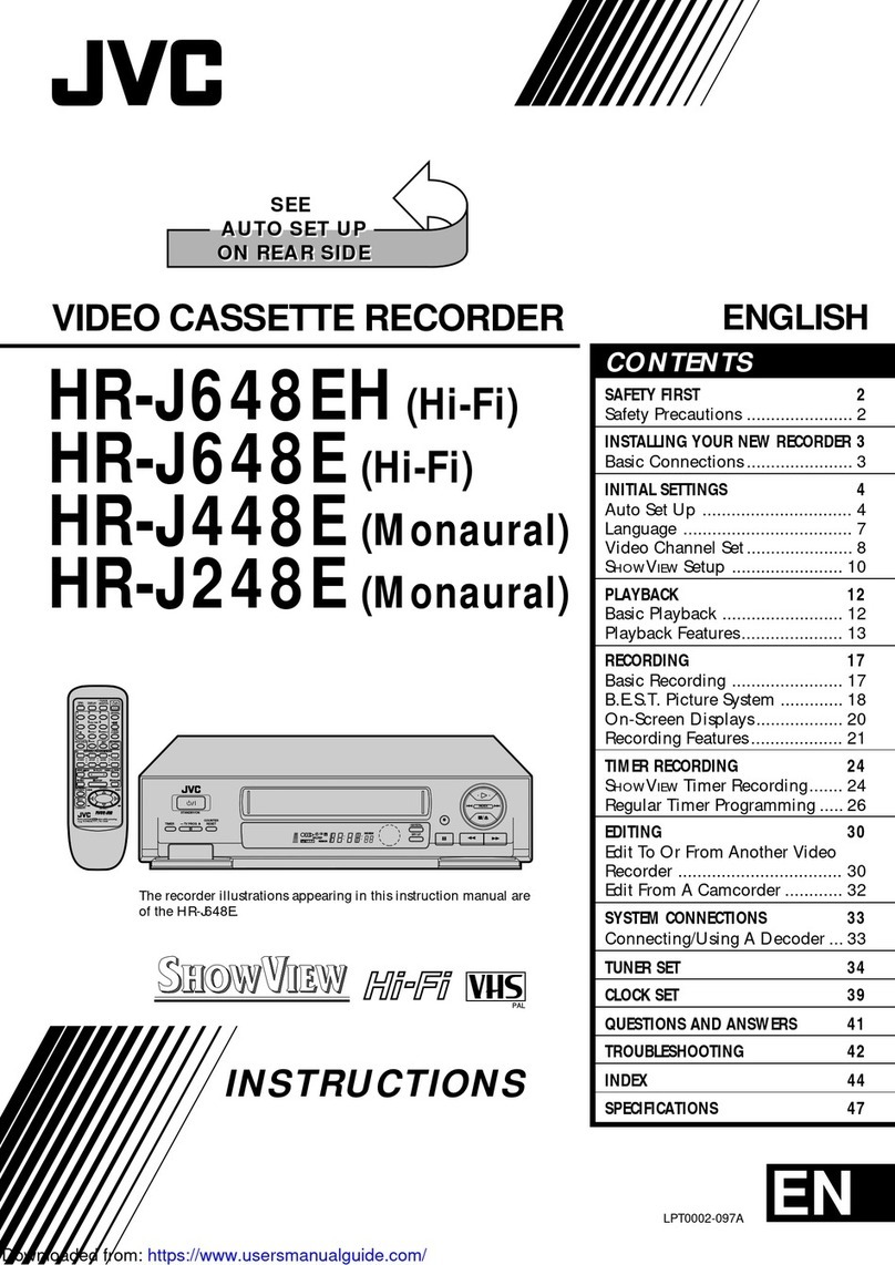 JVC HR-J648EH, HR-J648E, HR-J448E, User manual JVC HR-J648EH, HR-J648E, HR-J448E, User manual