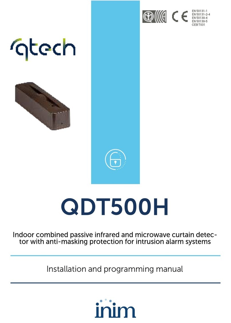 INIM qtech QDT500H Assembly instructions