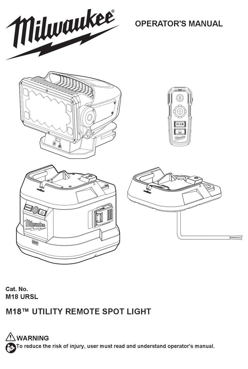 Milwaukee M18 Operator's manual