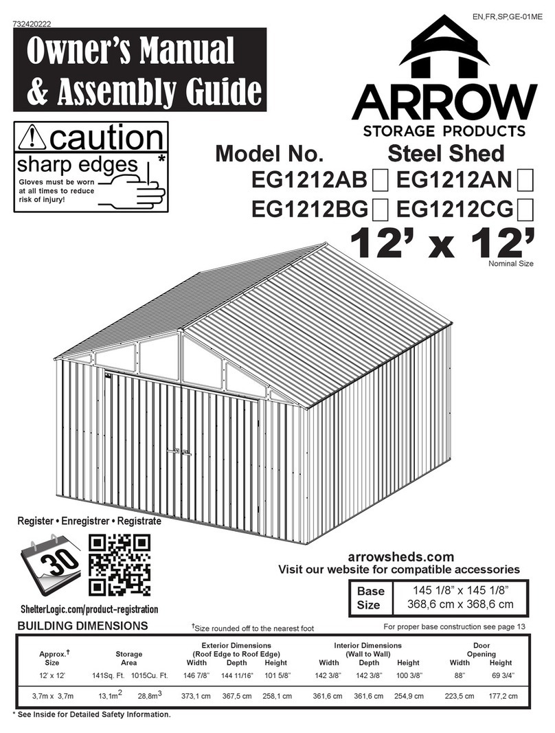 Arrow Storage Products EG1212AB owner's manual