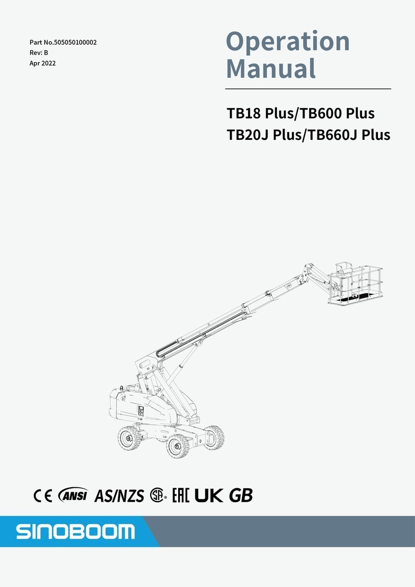 Sinoboom TB18 Plus Operation manual