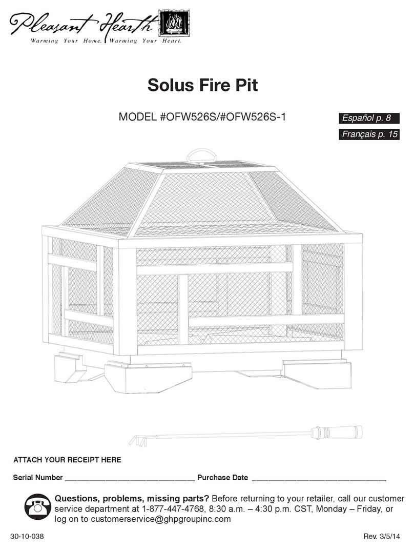 pleasant hearth Solus OFW526S User manual pleasant hearth Solus OFW526S User manual