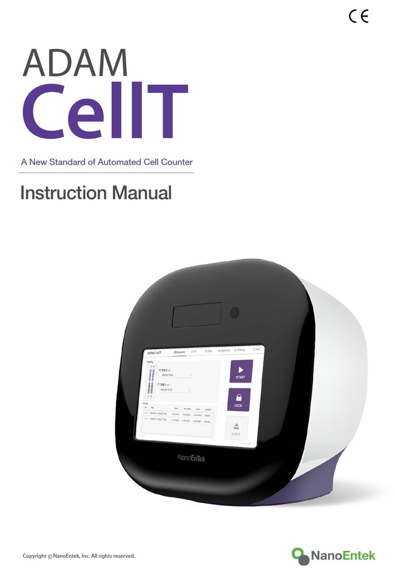 NanoEnTek ADAM CellT User manual