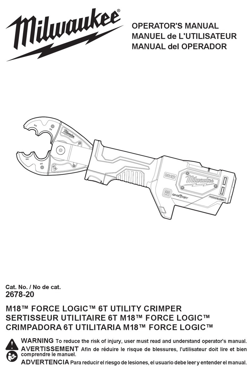 Milwaukee M18 FORCE LOGIC 2678-20 User manual