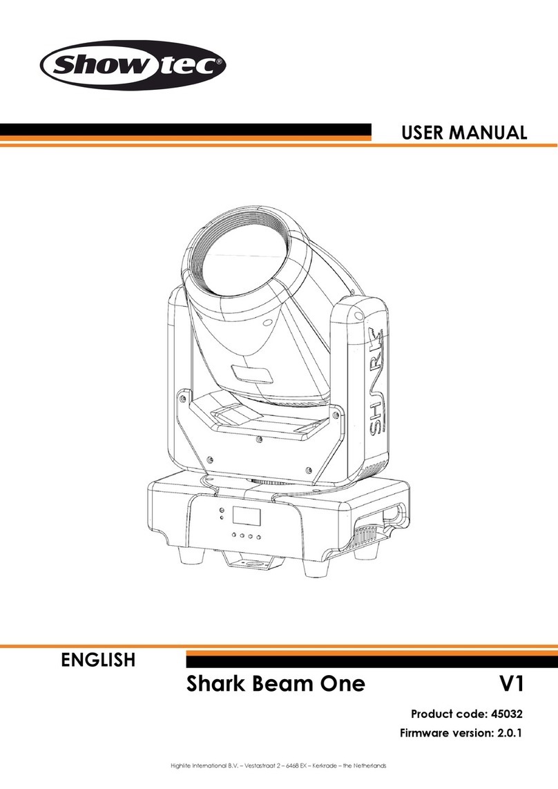 Show Tec Shark Beam One user manual