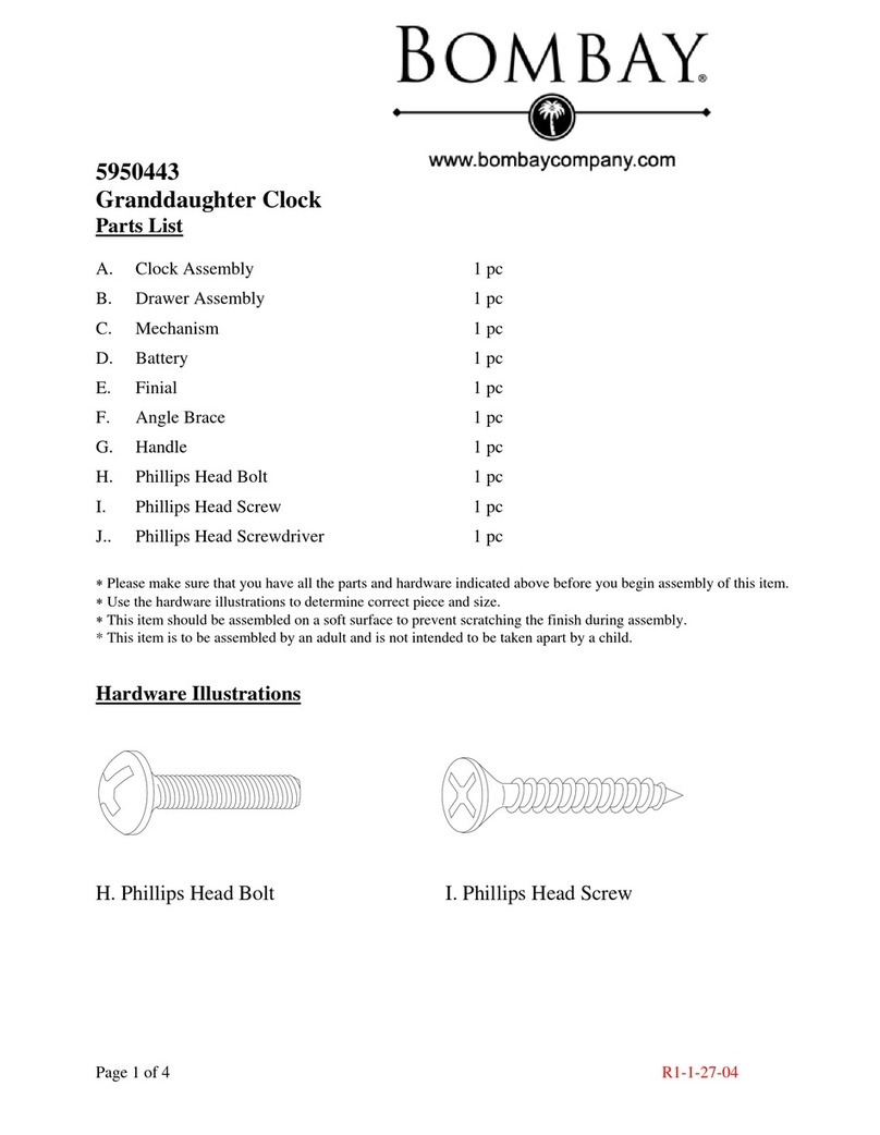 BOMBAY 5950443 User manual