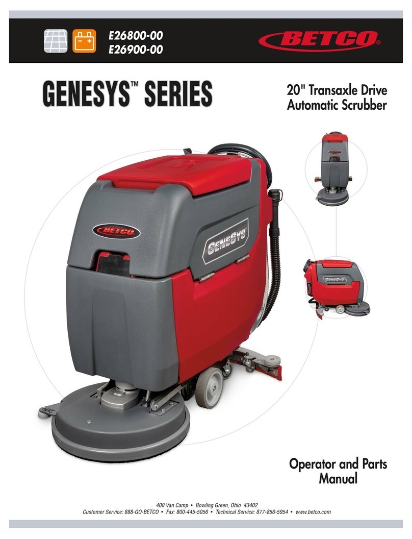 BETCO GENESYS Series Operator and parts manual
