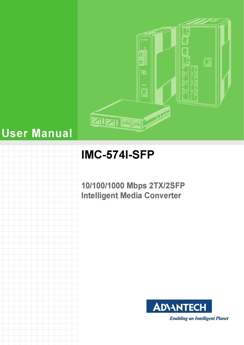 Advantech IMC-574I-SFP User manual