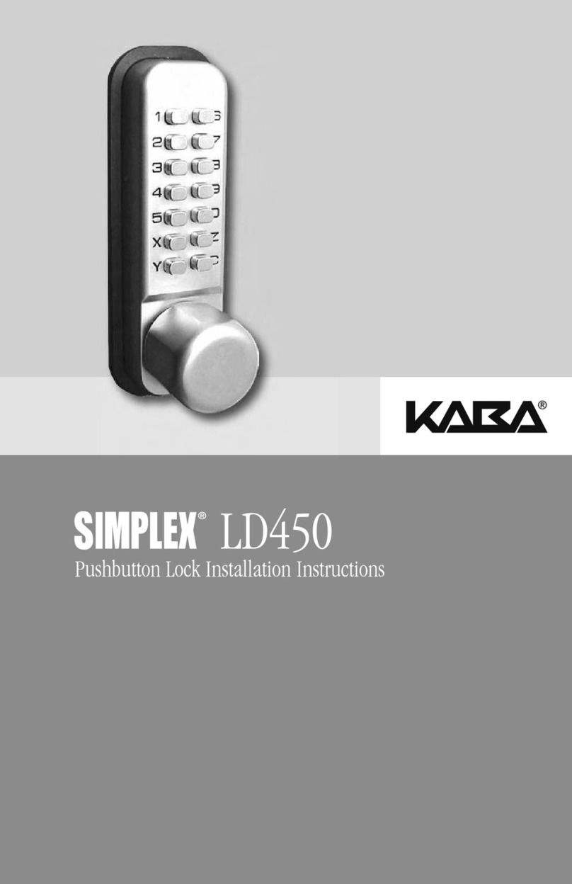 Kaba SIMPLEX LD450 User manual