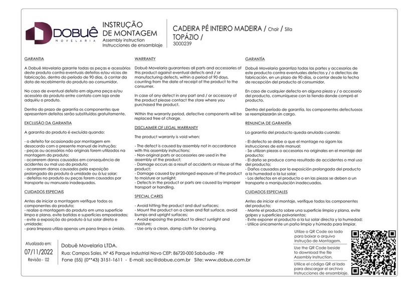 dobue MOVELARIA 3000239 Assembly instruction
